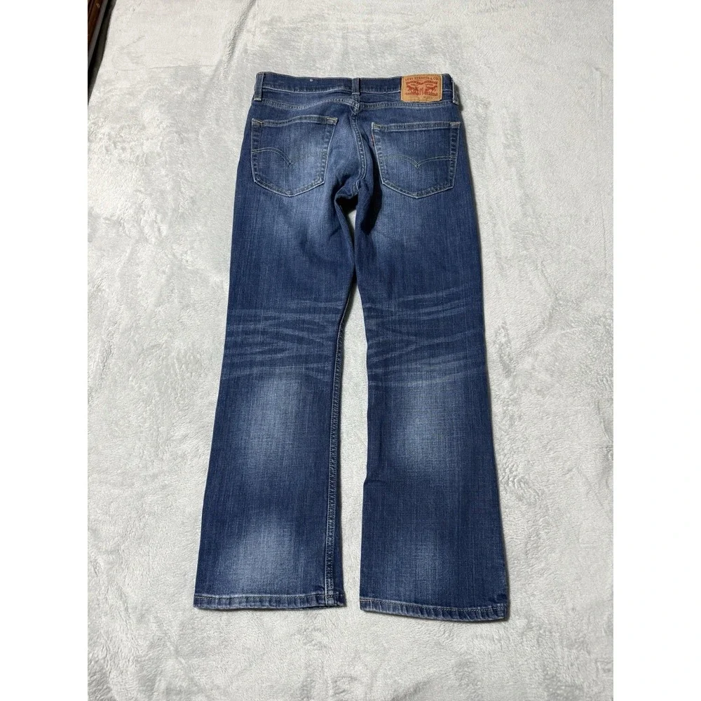 Levis 527 Jeans Mens 29x27 Blue Regular Bootcut Mid Rise Medium Wash Denim